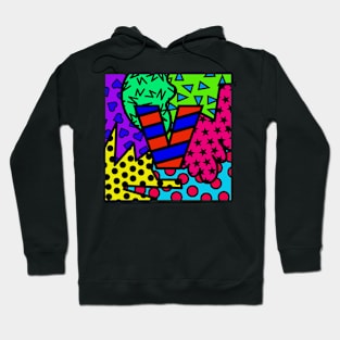 Alphabet Series - Letter V - Bright and Bold Initial Letters Hoodie